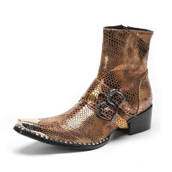Челси сапоги spring men high heels martin boots model stage show belt buc 0001