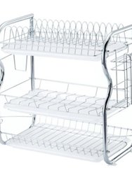 Kitchen dish rack drain rack plate small multi-functional vertical storage cup rack tool to place kitchen utensils and bowls