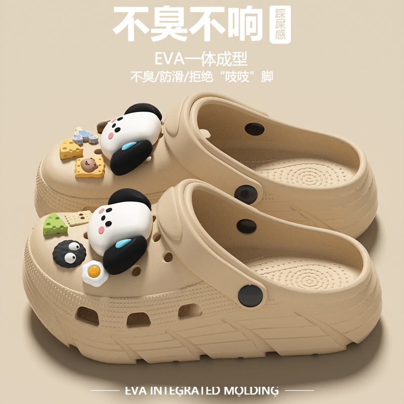 Children's Croc Shoes for Girls 2026 Summer New Indoor Non-Slip soft sole Thick-Soled Sandals for Girls to Wear Outside