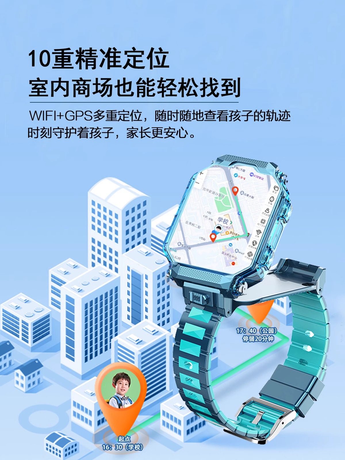 [Official Flagship Genuine Product] Rotating Dual-Camera Large Screen New Children's Smartwatch 5g Full Network Compatible for Teenagers and Middle School Students, Special for Smart Use, Can Insert Card, Positioning, Waterproof, for Boys and Girls, Elementary School Students