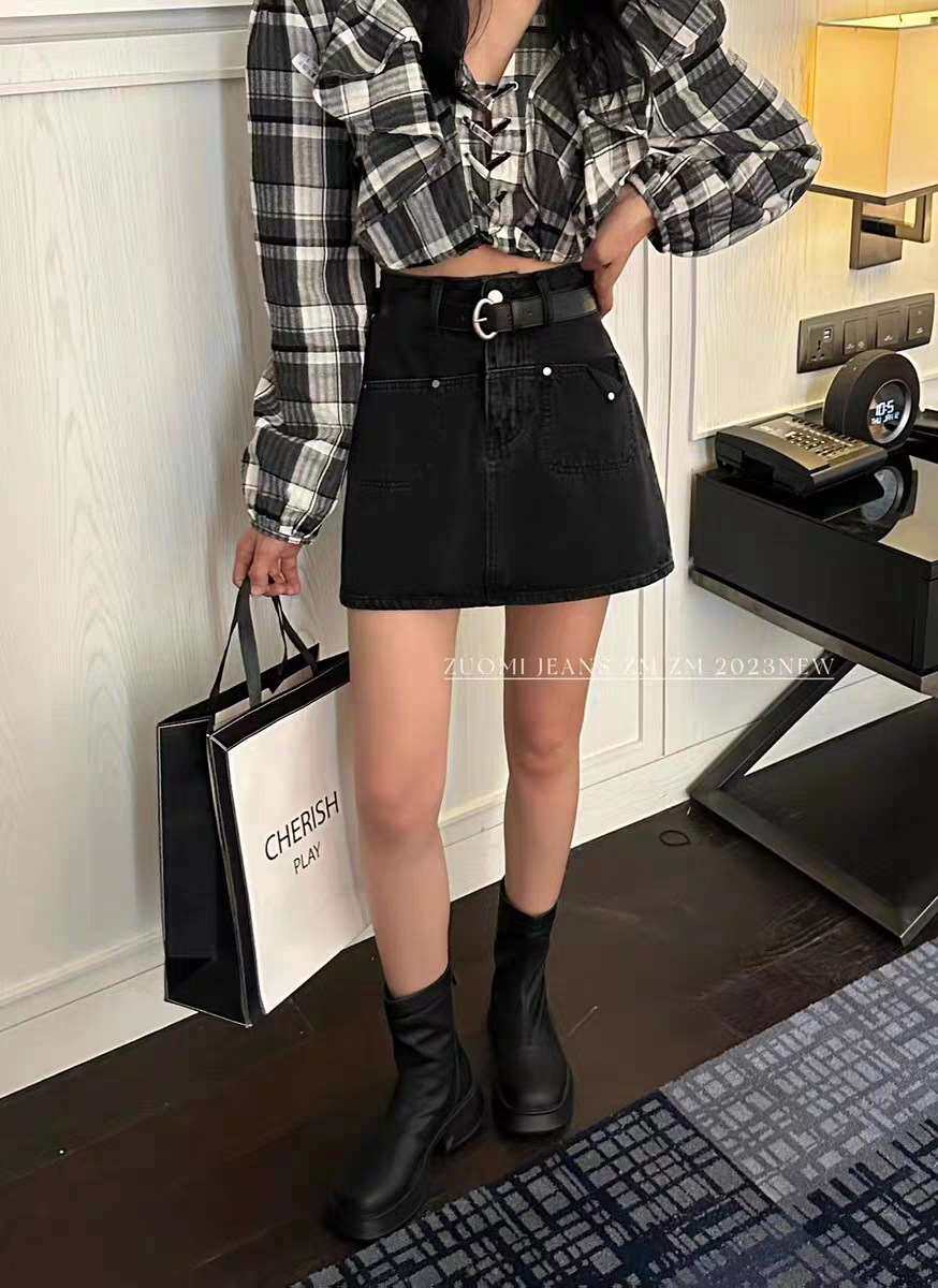 товар из китая spring and summer new a-line short skirt women fashion high OTHER