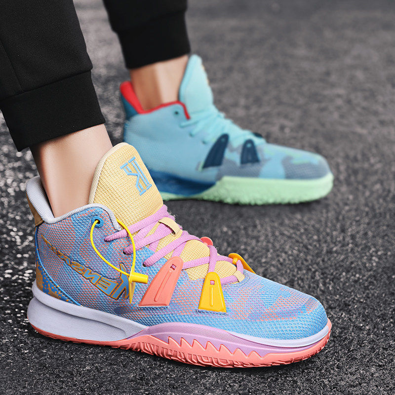 Owen 7 Spongebob Children's Basketball Shoes with Friction Sound, Breathable, Practical for Youth, with Air Cushion, Mixed-Color Sneakers 6 Owen 7 Spongebob Children's Basketball Shoes with Friction Sound, Breathable, Practical for Youth, with Air Cushion, Mixed-Color Sneakers 6