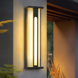 Modern simple outdoor waterproof wall lamp terrace solar wall lamp courtyard garden yard gate wall lamp