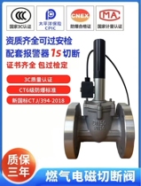Industrial and commercial gas emergency shut-off valve natural gas pipeline solenoid valve gas valve DN50