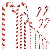 Christmas decorations 15 -90CM red and white painted crutches for small props shop window Scene Crutch Gift