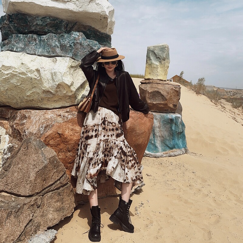 【Vanho Wake】【Sand Dunes in the Wild】26 Autumn/Original Design/75% Lyocell/Skirt