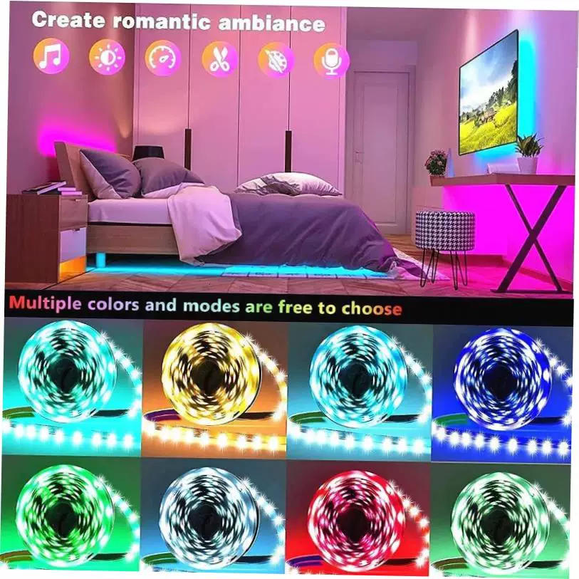 Умная Bluetooth световая лента с инфраконтролем RGB5050 MU