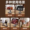 2025 New Walnut Wood Grain Base Tablet Stand Aviation Metal 720-Degree Rotating Phone Stand Desktop Lazy Tablet Support Stand Rotatable Foldable Phone Stand iPad Support Stand
