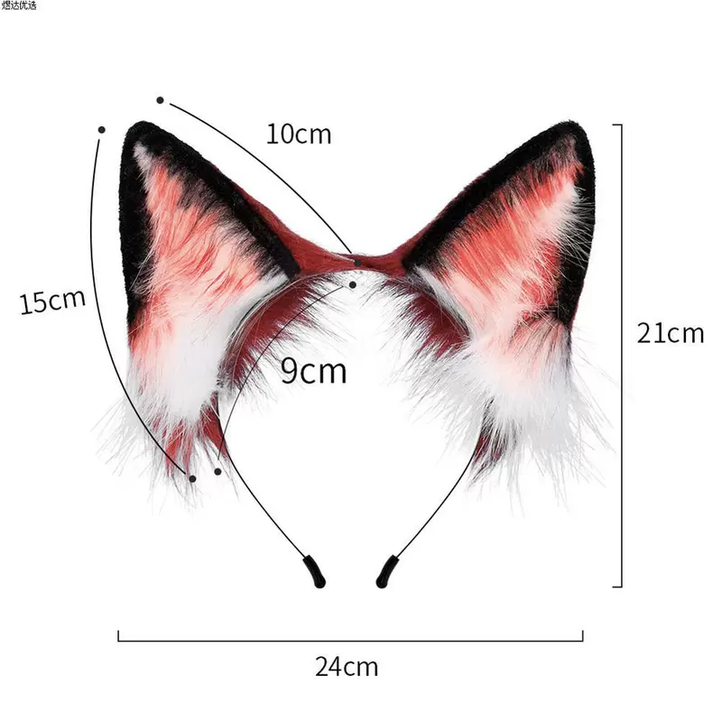 Fursuit Trọn bộ Zootopia Nick Fox phù hợp với tai headband thật đuôi cáo cos truyện tranh đạo cụ