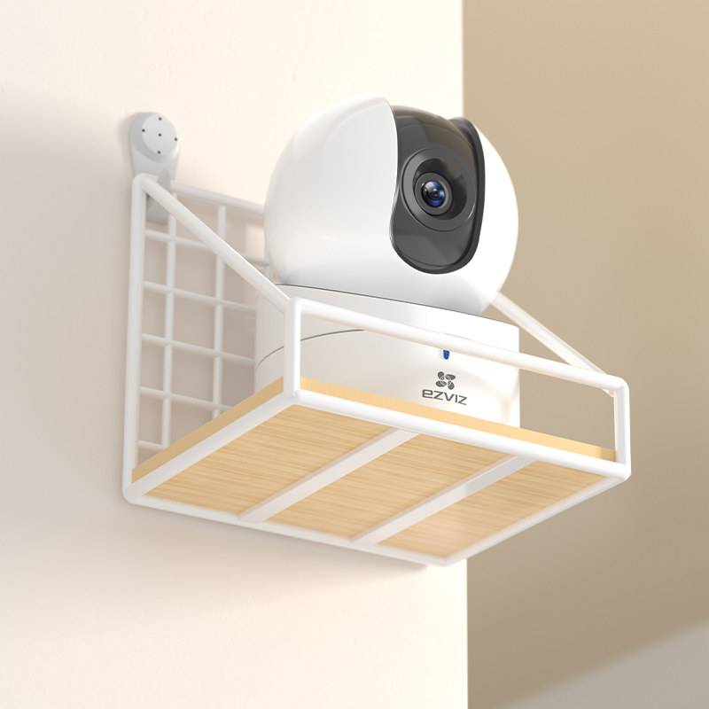 摄像头家用室外墙上室内置物架免打孔监控机架路由器监视器收纳架