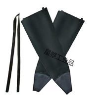 PVC armguard sleeve anti-oil and waterproof lengthened thickened industrial acid-base abrasion resistant rubber fishing anti-slip protective glove P