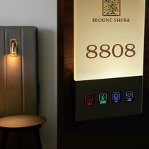 Hotel electronic luminous door light hotel led electronic door sign with doorbell do not disturb B&B room number plate