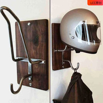 Safety helmet rack motorcycle safety helmet holder wooden safety helmet hook motorcycle hat storage rack coat hanger