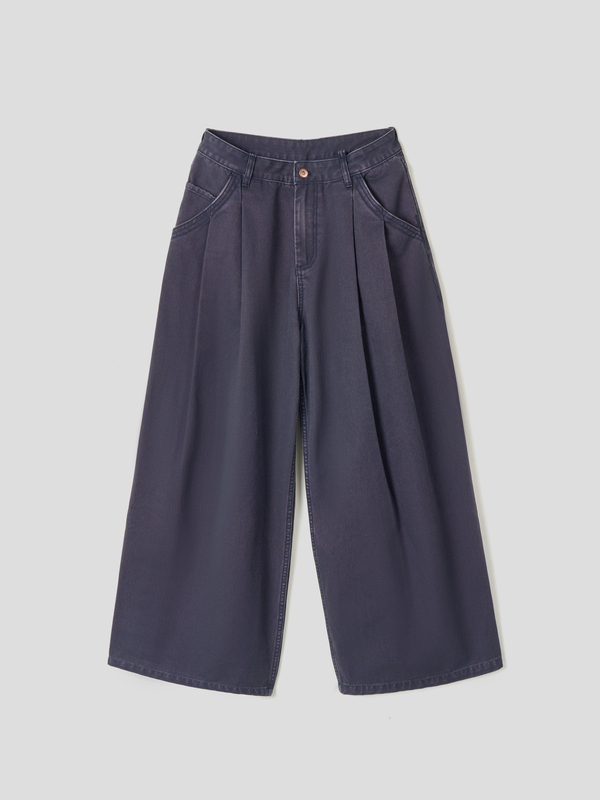 Variate 25Ss Oxford Silhouette Washed Straight Casual Pants