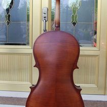 Solid wood cello high-end performance handmade tiger pattern matte finish
