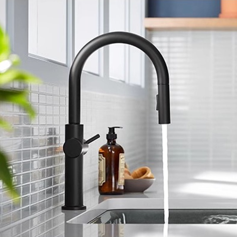 Kohler Faucet Kitchen Pull-Out Hot and Cold Sink Rotatable Sink Dishwashing Sink Retractable 22972t