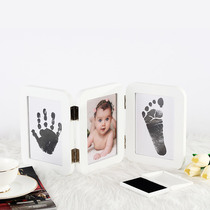 Babys first birthday hand and foot imprints full moon hand and foot imprints newborn babys hand and foot imprints creative souvenirs