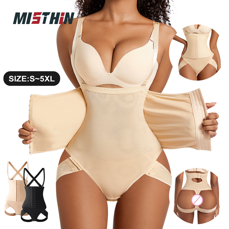 Misthin Thin Sexy Butt-Lifting Waist Shaping Garment Thin Tummy Control Shaping Waist-Cinching One-Piece Camisole Underwear