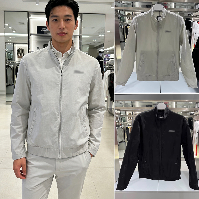 Golf Men's Stand-Up Collar Jacket, Windproof Jacket, Spring and Summer Sports and Leisure Versatile Zipper Breathable Fashion Jacket Golf Men's Stand-Up Collar Jacket, Windproof Jacket, Spring and Summer Sports and Leisure Versatile Zipper Breathable Fashion Jacket