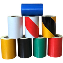 5cm10cm yellow black red and white reflective film road customized warning tape safety sign sticker reflective sticker