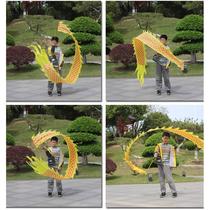 Dragon dancing dragon ribbon fitness square dragon dancing belt middle-aged and elderly pole beginner childrens colorful dragon diabolo three-dimensional dragon