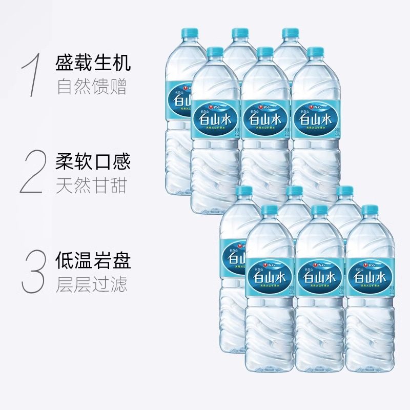 农心白山水2L*6瓶天然矿泉水,泡茶之选的秘密武器?-饮用天然矿泉水/饮用天然水-淘宝好物网