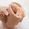Plush Gloves for Women, Winter Warm Flip-Top Half-Finger Cute Fleece-Lined Student Cycling Touchscreen Gloves, Flip-Top Gloves, Thickened