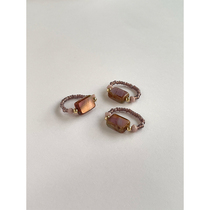 Huoshaoyun is no longer on sale. Original handmade ring with ins design cute pink atmosphere and beaded niche.