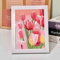 Tulip flower diamond painting full of diamonds small pieces with diamonds 2023 new flower sunflower childrens diamond embroidery