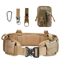 Outdoor Molle Tactical Waistband Cobra Tactical Belt Waist Pack Set Thickened Nylon Cobra Belt