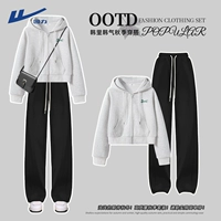 【Пакет с двумя частями】 цветочный серый (H Happy Smile Mart Mark) + черный (сплошной цвет)