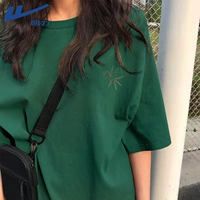 [100% чистый хлопок, одинаковый стиль для мужчин и женщин, повседневный и универсальный] Forest Green (этикетка на груди Yazhu).