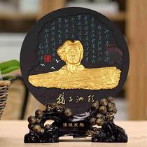 Hunan Changsha tourist souvenirs Juzizhoutou charcoal carving handicrafts business cultural and creative chamber of commerce gift ornaments