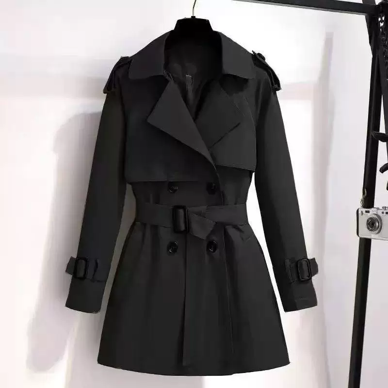 Демисезонное длинное trench coat, до колена, британский стиль, яркий цепляющий стиль
