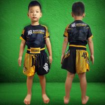 Venom Muay Thai Shorts Short Sleeve Childrens Fighting Boxing Sanda Suit Free Fighting Quick-Drying Running Training Suit