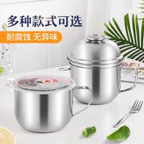 304 large lunch box round double-layer fast food lunch box bowl compartment lunch box lunch cylinder thickened stainless steel cup instant noodles