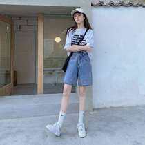 Summer Denim Shorts Women#39 s New Thin Loose High Waist St