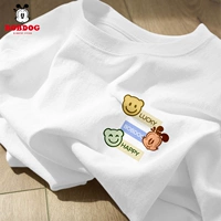 [Хлопок] улыбка медведь Баб К белый