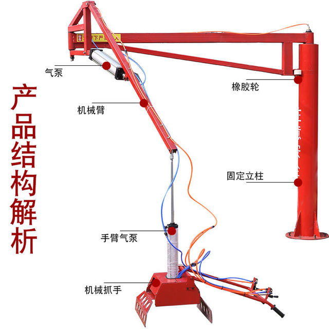 ການຈັດການຊີມັງ manipulator ຊີມັງ pneumatic gripper ກົນໄກການດຸ່ນດ່ຽງການຊ່ວຍເຫຼືອອາຫານຝຸ່ນການຈັດການສະຖານທີ່ກໍ່ສ້າງການຂົນສົ່ງ