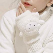 New electric heating warm gloves Yangmei mobile phone charging hand warmer heating warm baby creative plush gloves