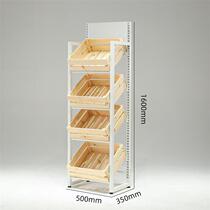 Fruit shop shelves vegetable shelves display cabinets wine racks cake cabinets fresh supermarket fruit and vegetable multi-layer racks