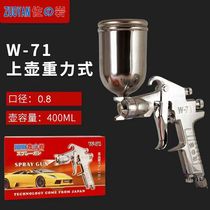 Japan Saoyan W71 paint gun W77 spray paint gun W101 upper and lower pot spray gun car furniture topcoat high atomization gun