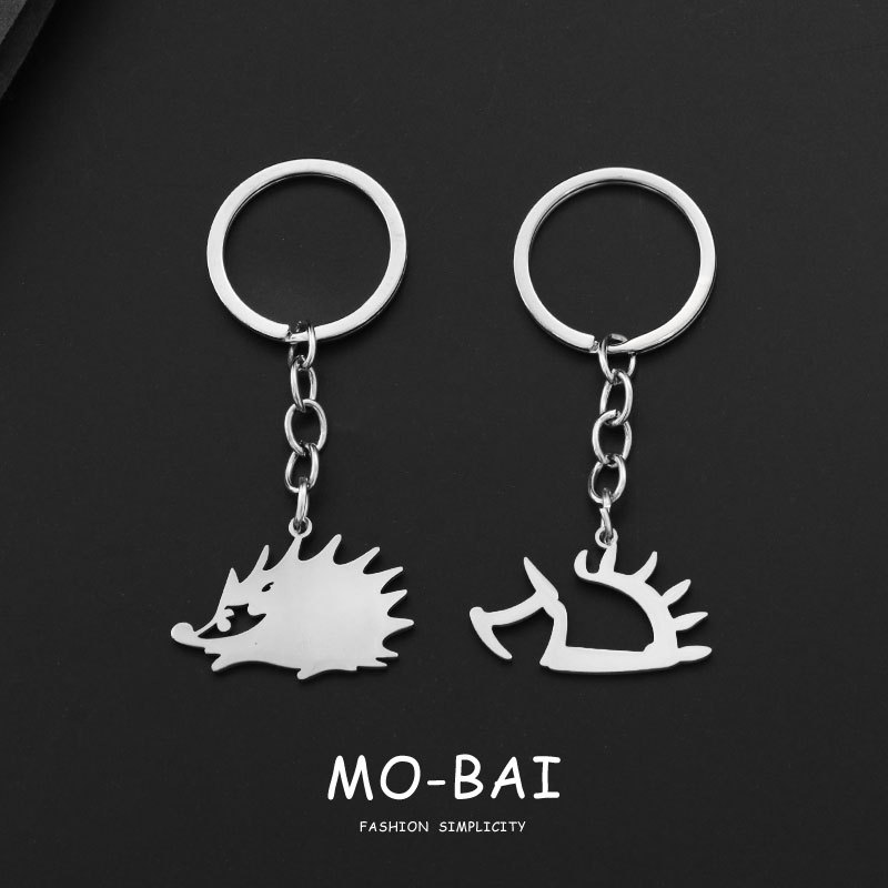 Zhang Lei's Same Style Little Hedgehog Keychain, Metal, Non-Fading, Metal Pendant, Student Backpack Small Ornament, Gift for Friends Zhang Lei's Same Style Little Hedgehog Keychain, Metal, Non-Fading, Metal Pendant, Student Backpack Small Ornament, Gift for Friends