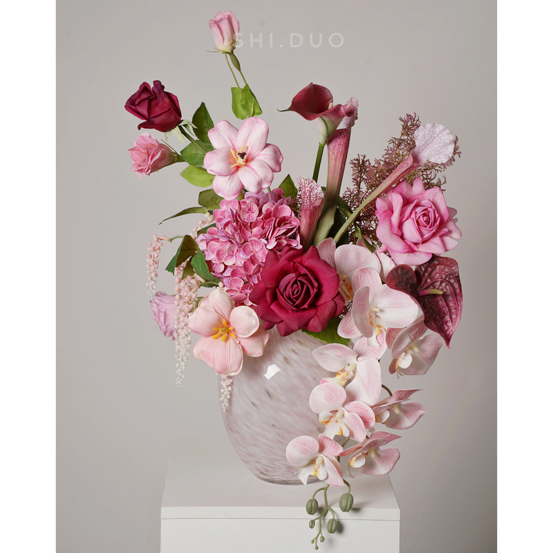 High-Quality, Moisturizing Rose Bouquet Set for Desktop Display, Front Desk Decoration, Island Counter, Entrance, Gift-Giving, Housewarming