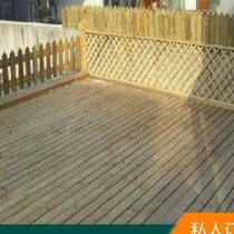 Anticorrosive wood outdoor wood flooring outdoor terrace self-paved courtyard balcony design and installation fence solid wood plank wood strips