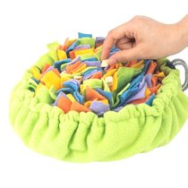 New pet rainbow sniffing bag can store multi-functional dog sniffing pad slow food hiding food bowl