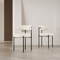 Light luxury stainless steel dining chair cream style small apartment back chair negotiation chair leisure chair fabric soft cover Internet celebrity chair