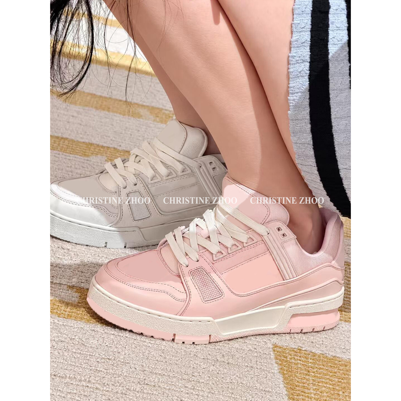 Christine Zhoo/Color Seal! 26S New Casual Sports Shoes for Women, Pink Genuine Leather Sneakers Christine Zhoo/Color Seal! 26S New Casual Sports Shoes for Women, Pink Genuine Leather Sneakers