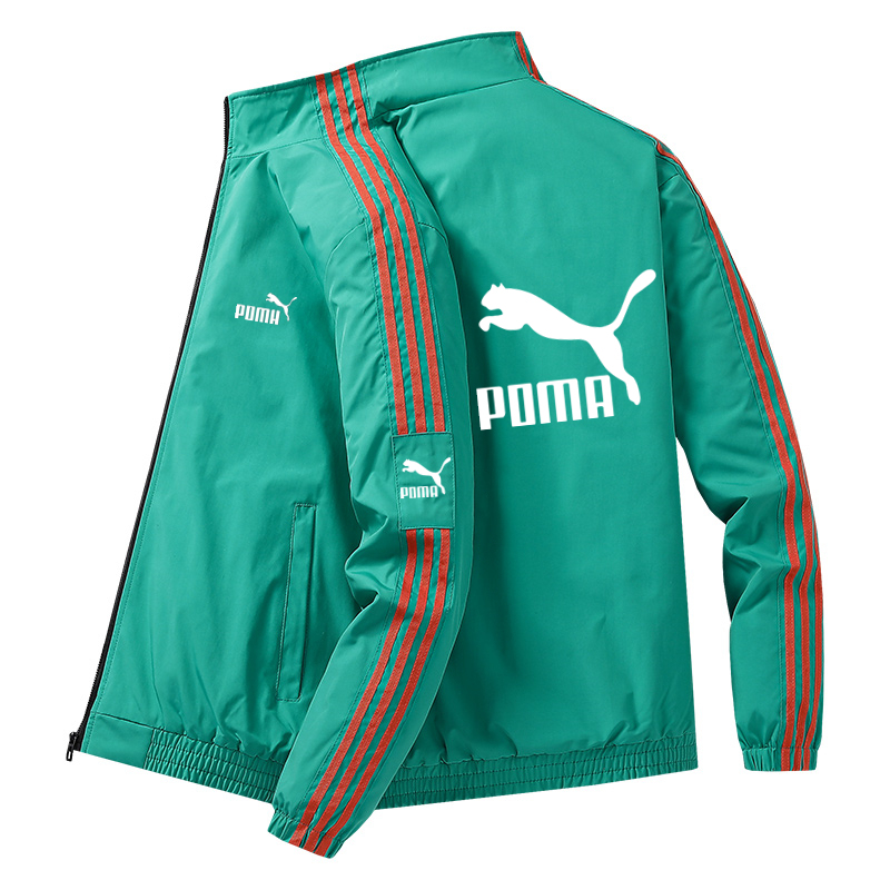Outlet 2025 Autumn Hooded Jacket for Men and Women, Three-Stripe Casual Fleece-Lined Jacket, Sports Cotton Coat