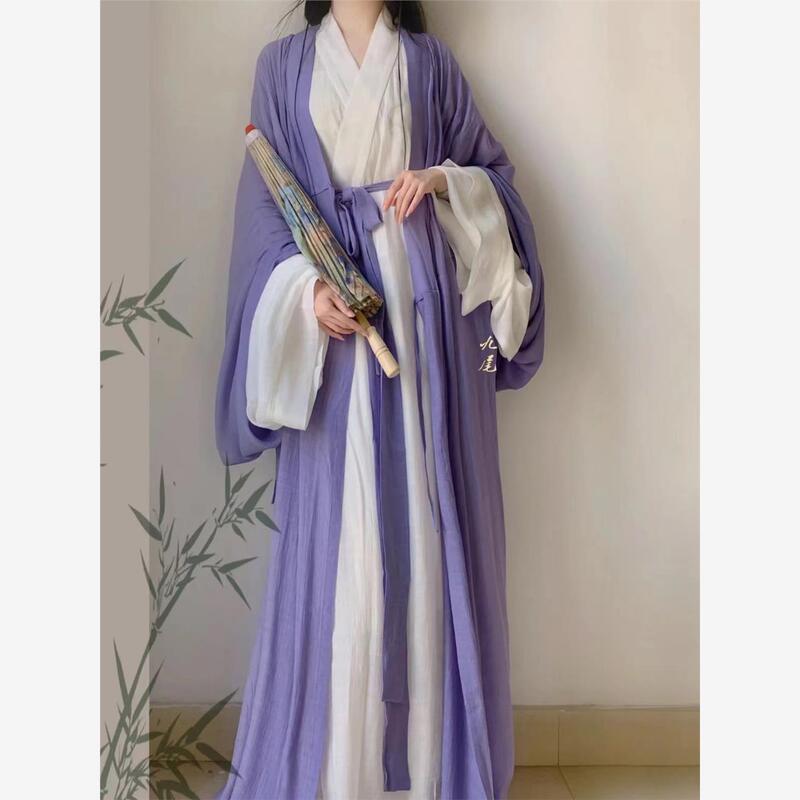 2026 Jinmuge Original Hanfu, Super Fairy-Like Wei and Jin Dynasty Style, Improved Straight Skirt Hanfu, Unisex, Cool and Casual, Spring and Autumn Style